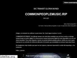 Sites similar to commonpeoplemusic.com