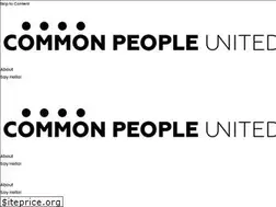 Sites similar to commonpeopleunited.com