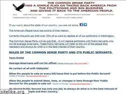 Sites similar to commonsensetheparty.com