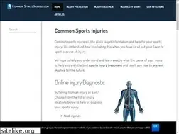 Sites similar to commonsportsinjuries.com