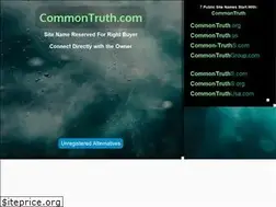 Sites similar to commontruth.com