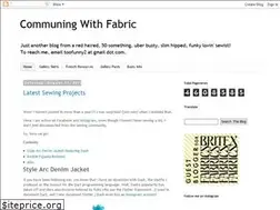 Sites similar to communingwithfabric.blogspot.com