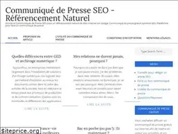 Sites similar to communique-de-presse-seo.com