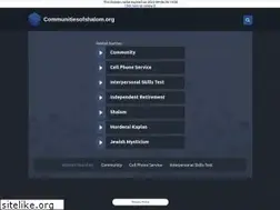 Sites similar to communitiesofshalom.org