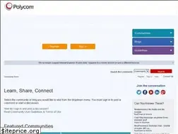 Sites similar to community.polycom.com