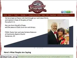 Sites similar to communitybaptisthenderson.com