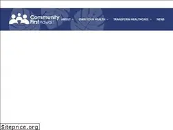 Sites similar to communityfirsthawaii.org