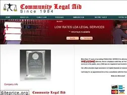 Sites similar to communitylegalaid.com