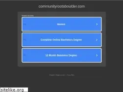 Sites similar to communityrootsboulder.com