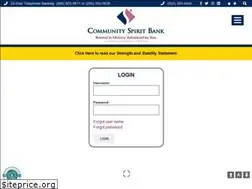 Sites similar to communityspirit.bank