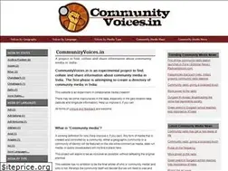 Sites similar to communityvoices.in