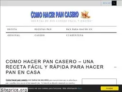 Sites similar to comohacerpancasero.net