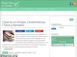 Sites similar to comohacerunensayo.net