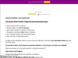 Sites similar to comojogarnalotofacil.org