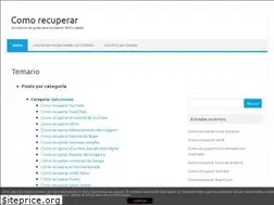 Sites similar to comorecuperar.org