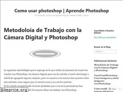 Sites similar to comousarphotoshop.wordpress.com