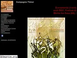 Sites similar to compagnie-temoi.com