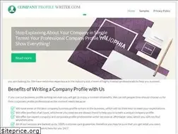 Sites similar to companyprofilewriter.com