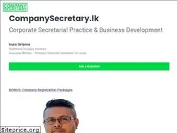 Sites similar to companysecretary.lk