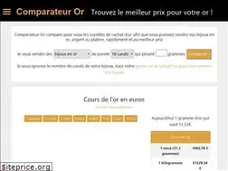 Sites similar to comparateur-or.com