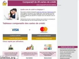 Sites similar to comparatif-carte-de-credit.be