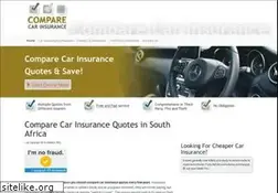 Sites similar to comparecarinsurance.co.za