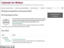 Sites similar to competitionsforwriters.com
