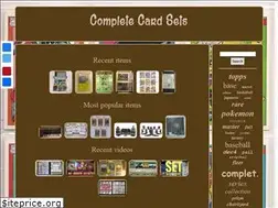 Sites similar to completecardsets.com