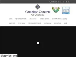 Sites similar to completeconcreteok.com