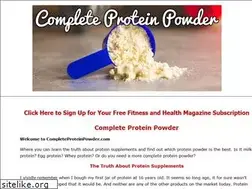 Sites similar to completeproteinpowder.com