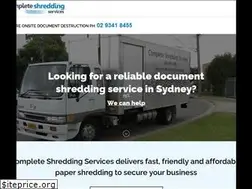 Sites similar to completeshredding.com.au