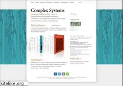 Sites similar to complex-systems.com