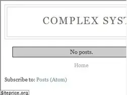 Sites similar to complexsystemsinstitute.com