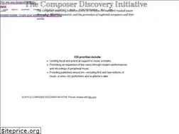 Sites similar to composerdiscovery.org