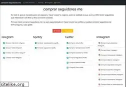 Sites similar to comprar-seguidores.me