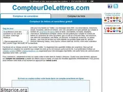 Sites similar to compteurdelettres.com