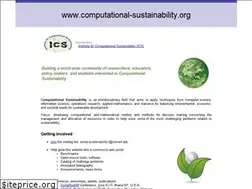 Sites similar to computational-sustainability.org