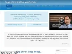 Sites similar to computersystemvalidation.com