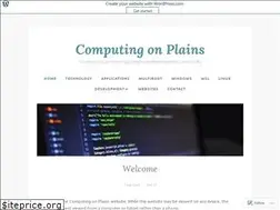 Sites similar to computingonplains.wordpress.com