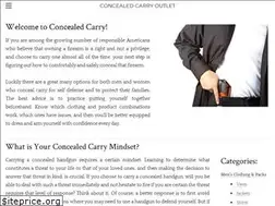 Sites similar to concealedcarryoutlet.com