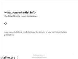 Sites similar to concertartist.info
