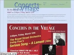 Sites similar to concertsinthevillage.org