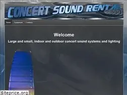 Sites similar to concertsoundrental.com