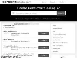 Sites similar to concerttickets.com