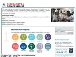 Sites similar to concessions.tas.gov.au