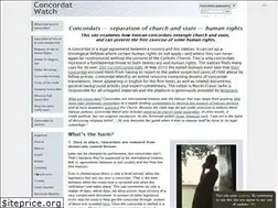 Sites similar to concordatwatch.org