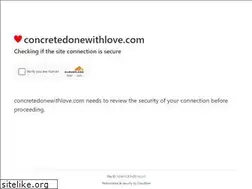 Sites similar to concretedonewithlove.com