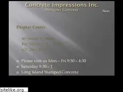 Sites similar to concreteimpressionsinc.info