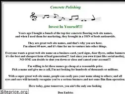 Sites similar to concretepolishing.com