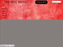 Sites similar to concreterentals.com